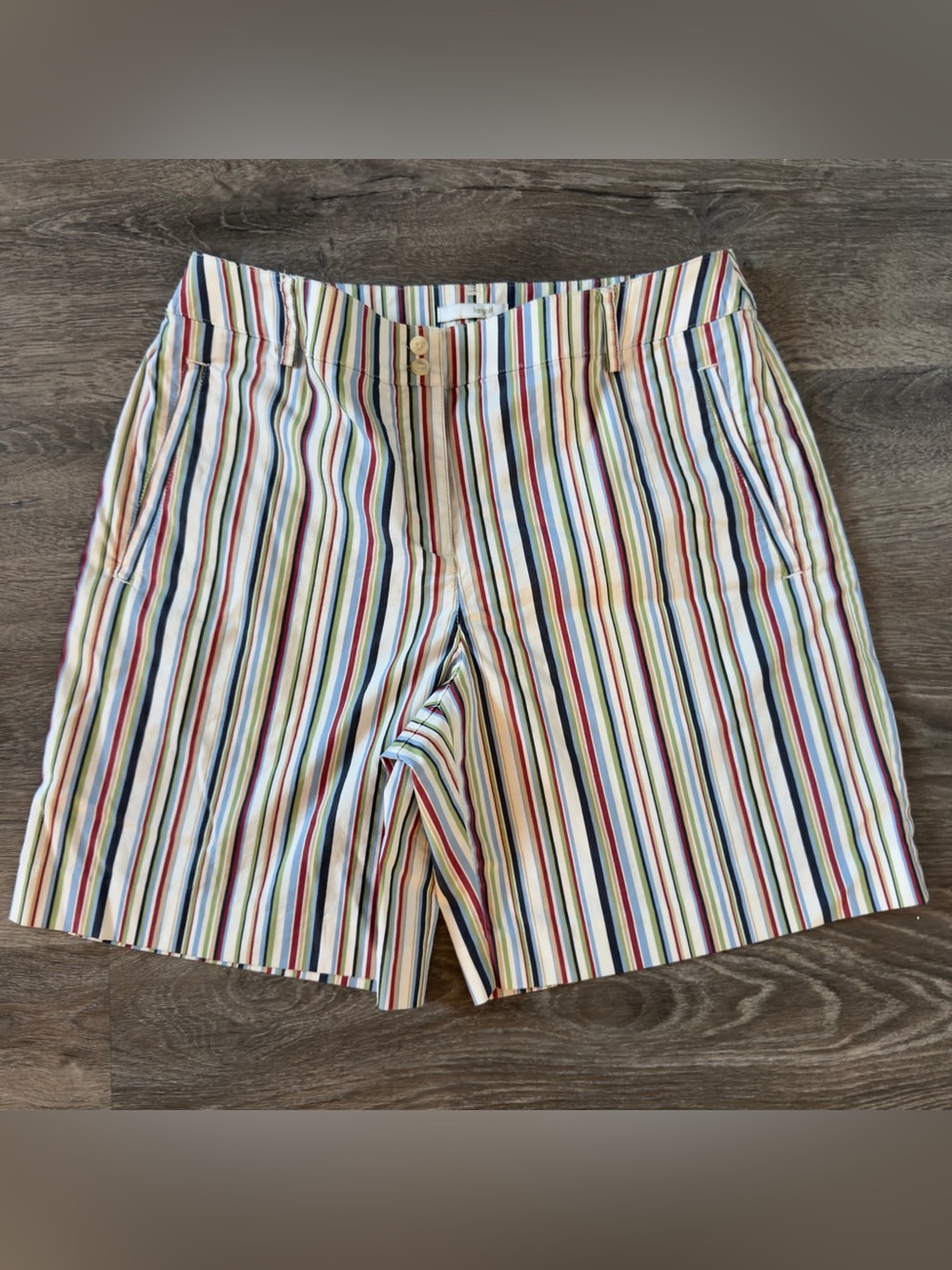 Liz Claiborne sz 10M Multi-Color Striped Women’s Shorts